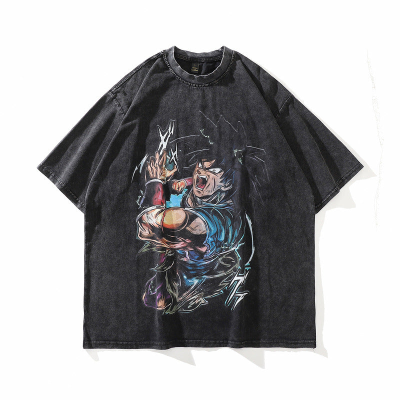 Camiseta de Grafiti Callejero Vintage para Hombre