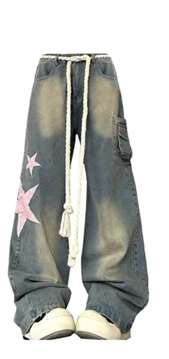 Loose Fit Streetwear Jeans for Women
