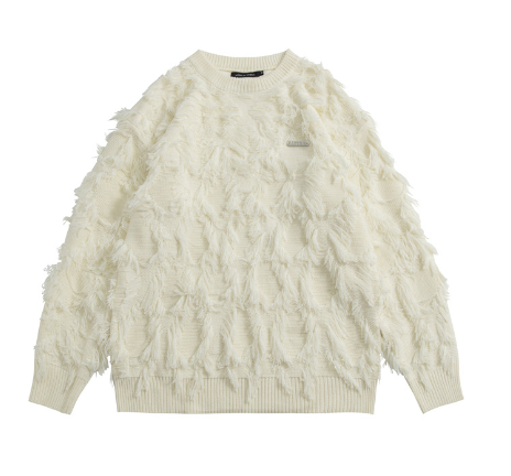Oversized Knit Jacket - Y2K Streetwear for Men