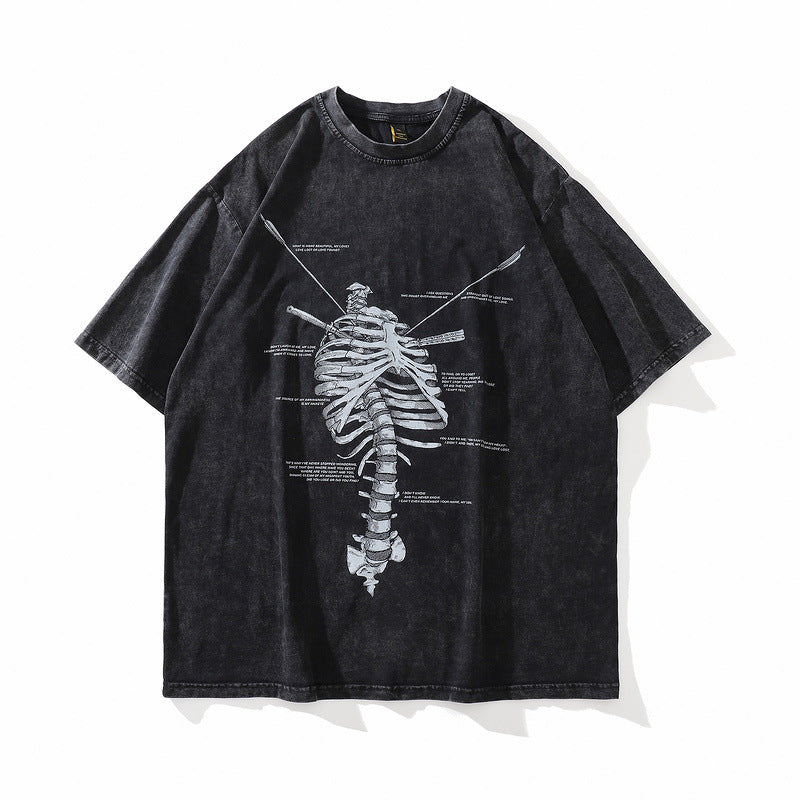 Camiseta de Grafiti Callejero Vintage para Hombre