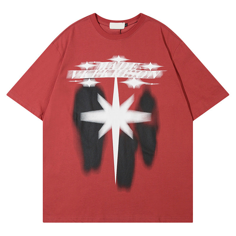 Sci-Fi Graphic Oversized Tee for Men