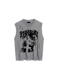 Off-Shoulder Y2K Streetwear Tank Top for Women
