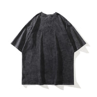 Oversized Grunge Graffiti Vintage Tee for Men