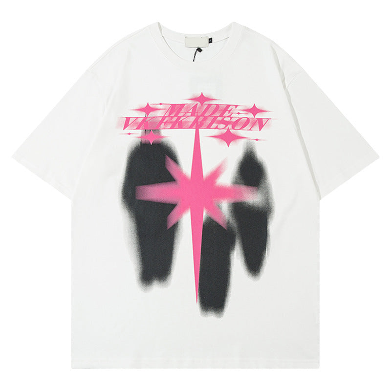Sci-Fi Graphic Oversized Tee for Men