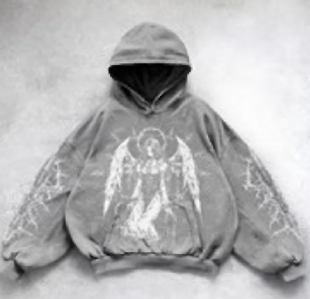 Hooded Printed Hip Hop Y2K Streetwear Sweatshirt