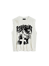 Off-Shoulder Y2K Streetwear Tank Top for Women