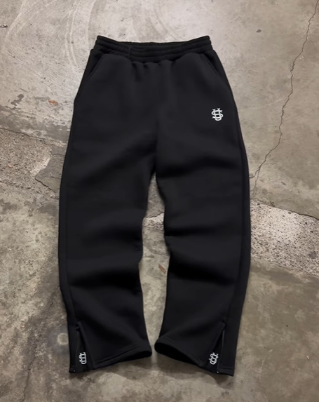 Zip-Detail Streetwear Joggers