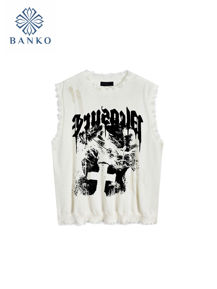 2023 Summer Gyaru Y2K Streetwear Off-Shoulder Tank Top
