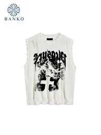 Off-Shoulder Y2K Streetwear Tank Top for Women