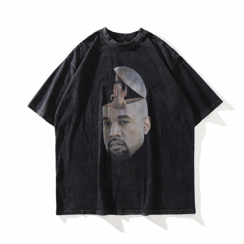 Camiseta de Grafiti Callejero Vintage para Hombre
