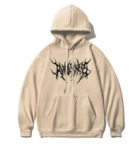 Y2K Zipper Hoodie Men's Trendy Printed  Style Gothic