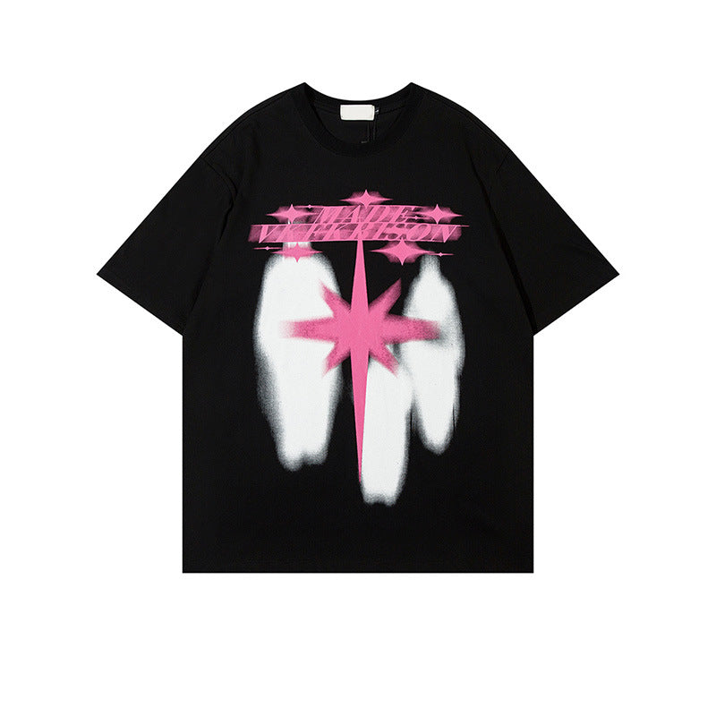 Sci-Fi Graphic Oversized Tee for Men