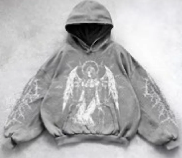 Hooded Printed Hip Hop Y2K Streetwear Sweatshirt