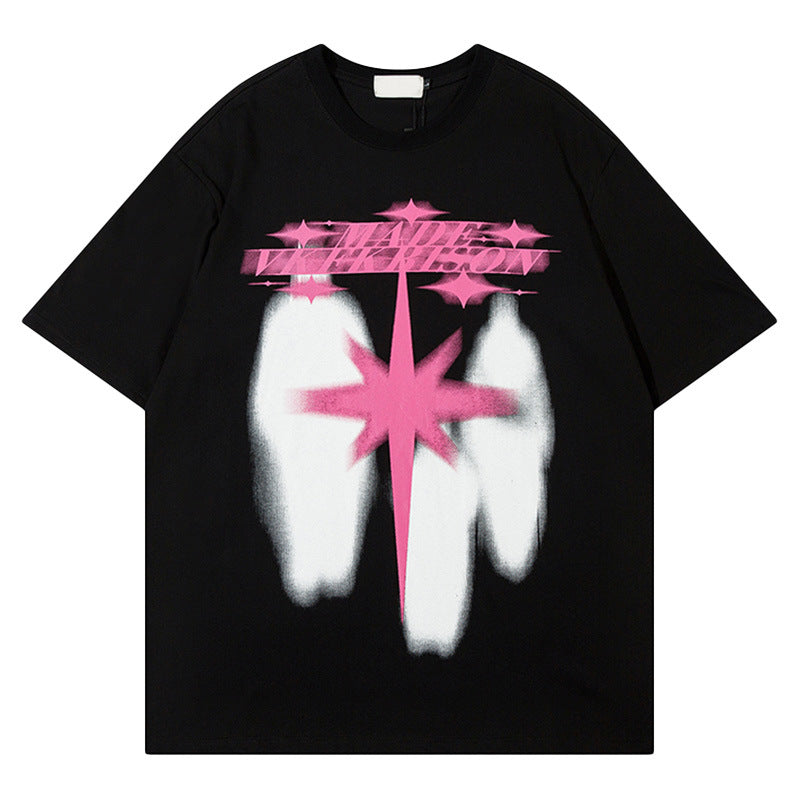 Sci-Fi Graphic Oversized Tee for Men